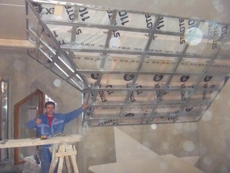 мансардне приміщення монтаж гіпс. карт.